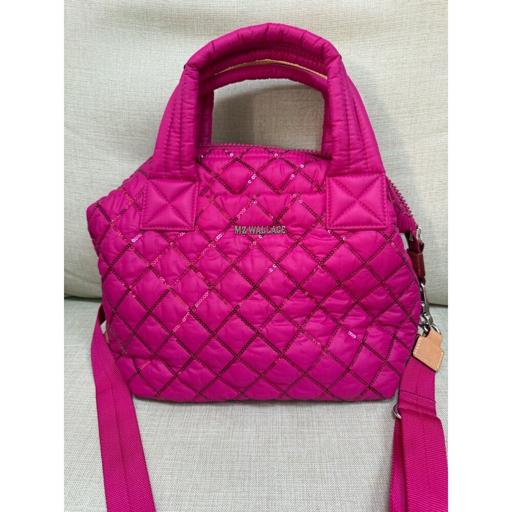 MZ Wallace Fuchsia Pink Sequin Sutton Deluxe - NWT